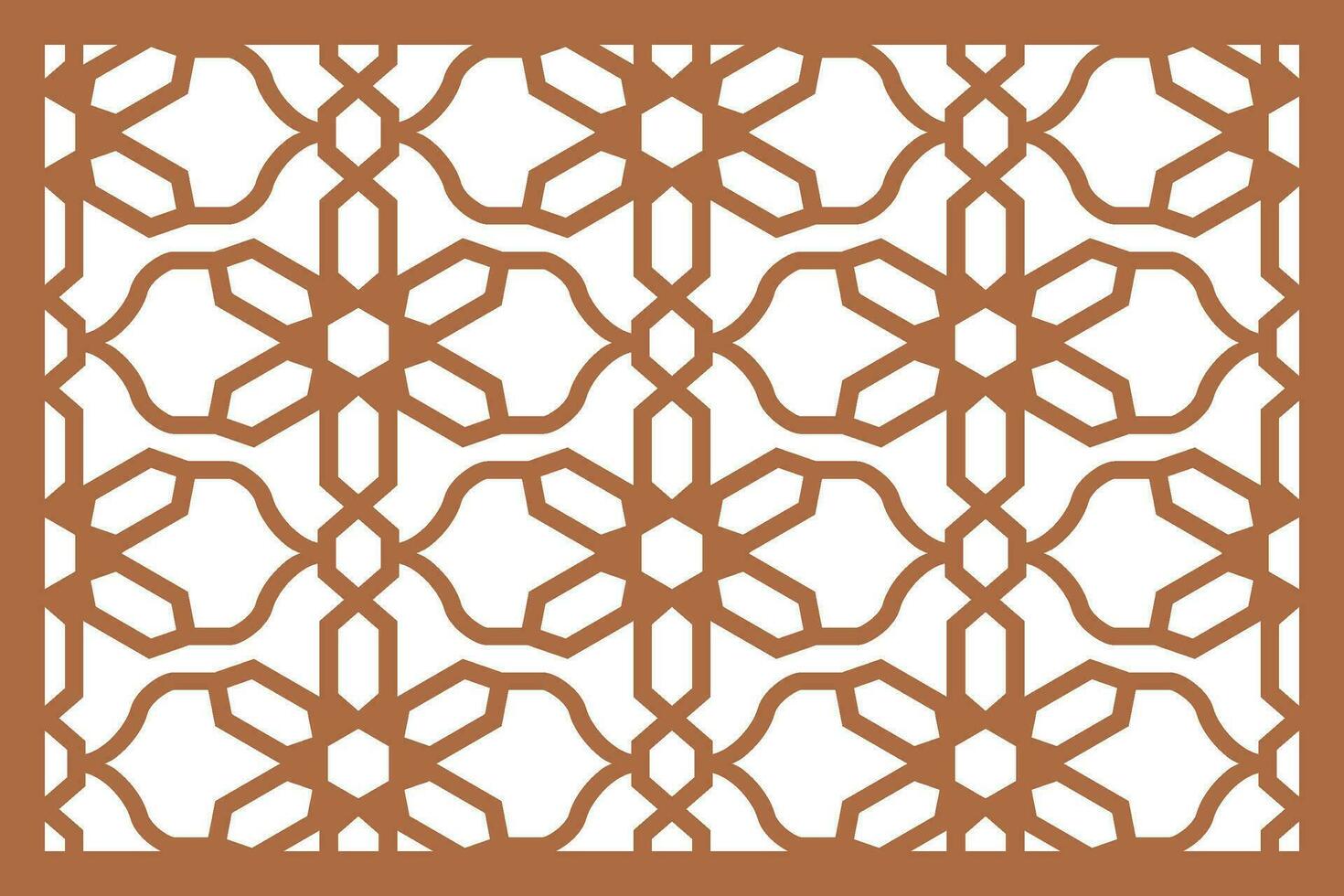 Jali design for Laser and CNC router, EPS File. vector