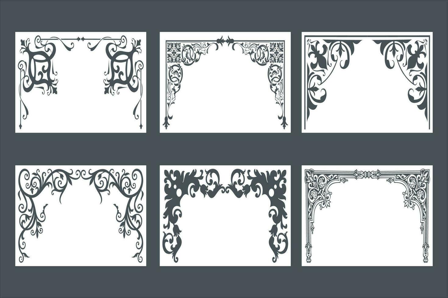 Laser cutting design for temple, Mandir Jali, Partition arch for temple decoration. vector