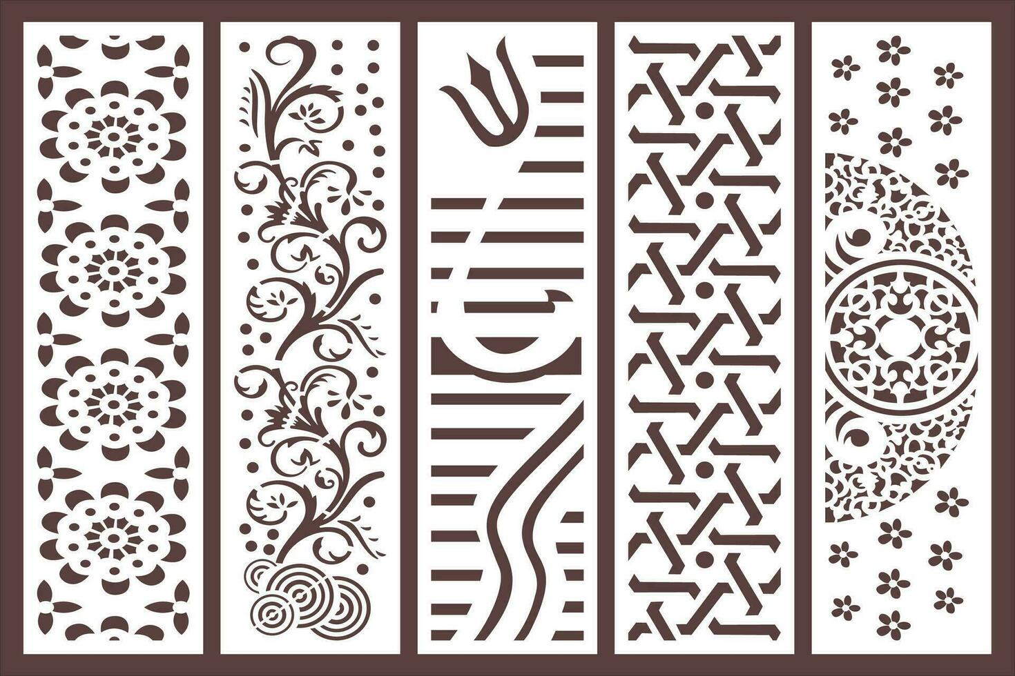 Mdf Board Cnc Router MDF Laser Jali Cutting design vector jali for graphic design, corner and border design and plywood partition foam, acrylic and cnc machine cutting.