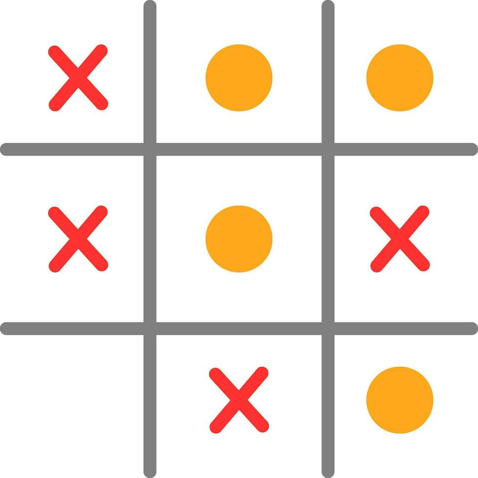 Tic Tac Toe  Vector Icon Design