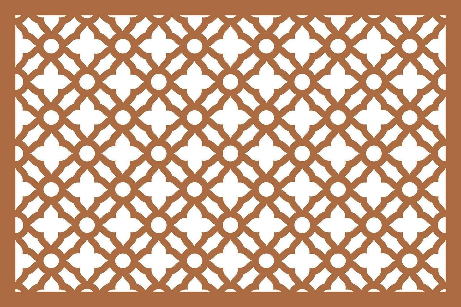 Jali design for Laser and CNC router, EPS File. vector