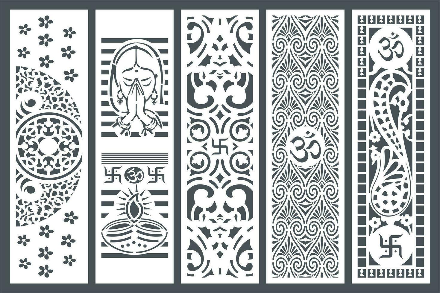 mandir templo jali diseño para hogar. vector