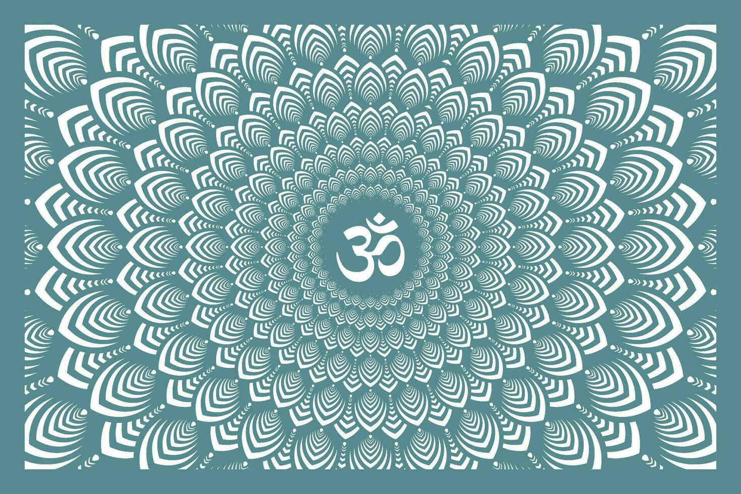 Om Jali Design for mandir, Laser Cutting Design For Mandir or Temple. vector
