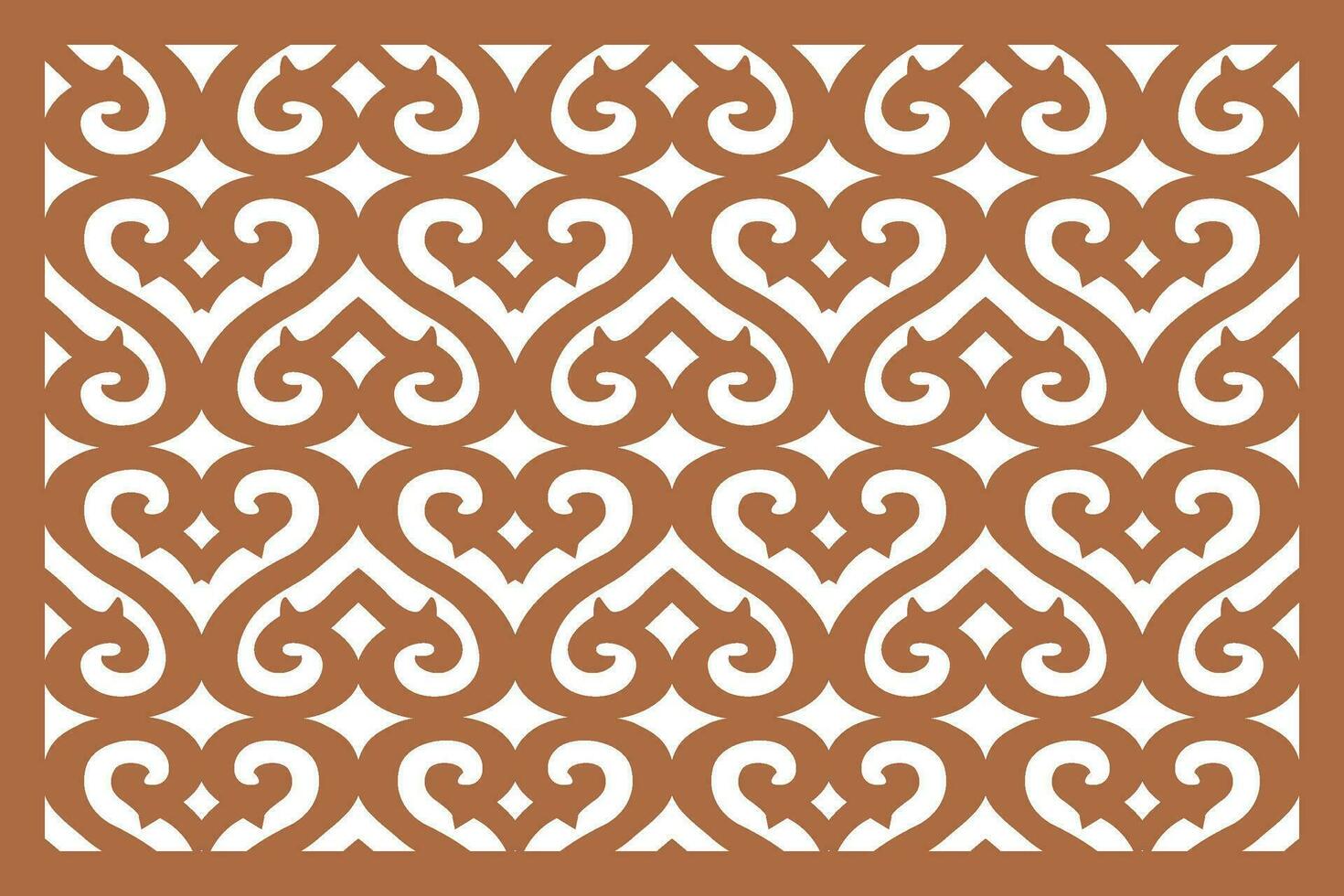 Jali design for Laser and CNC router, EPS File. vector