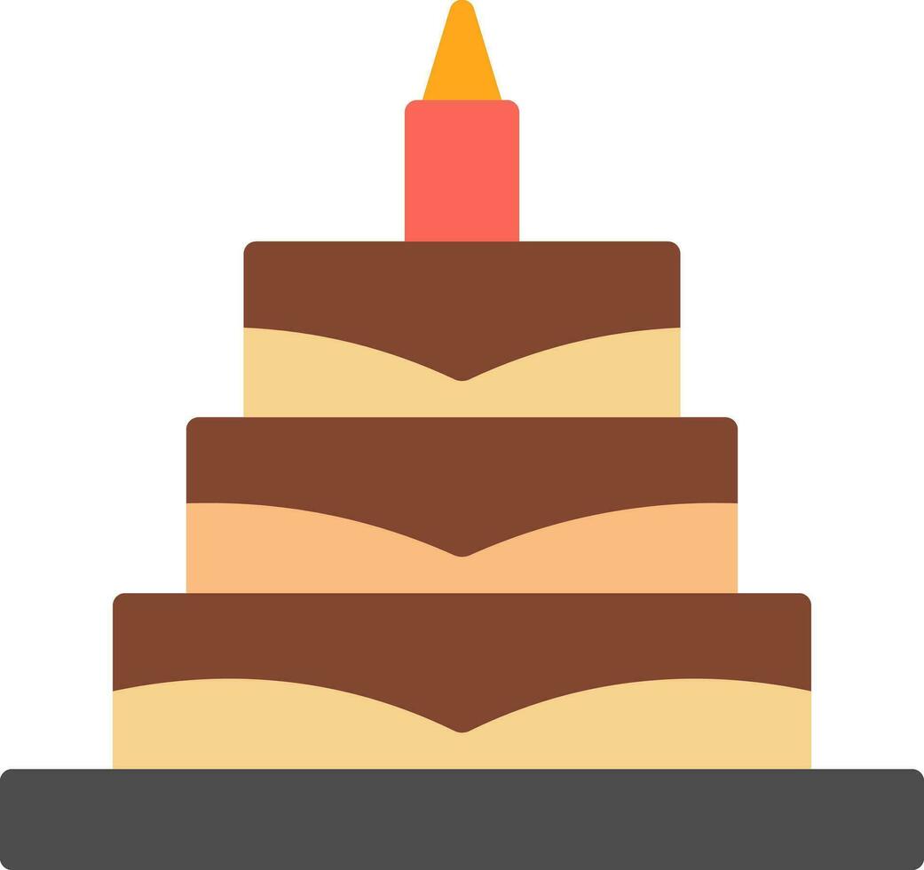 Birthday Cake  Vector Icon Design