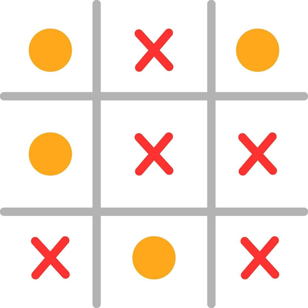 Tic Tac Toe  Vector Icon Design