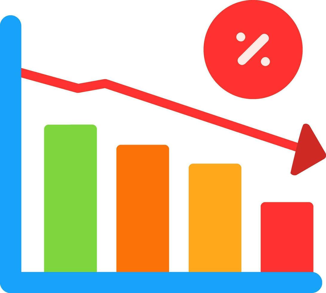 Recession Vector Icon Design