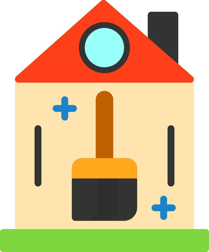House Cleaning Vector Icon Design