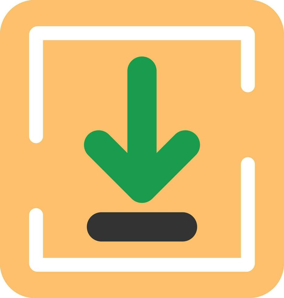 Down Arrow Vector Icon Design