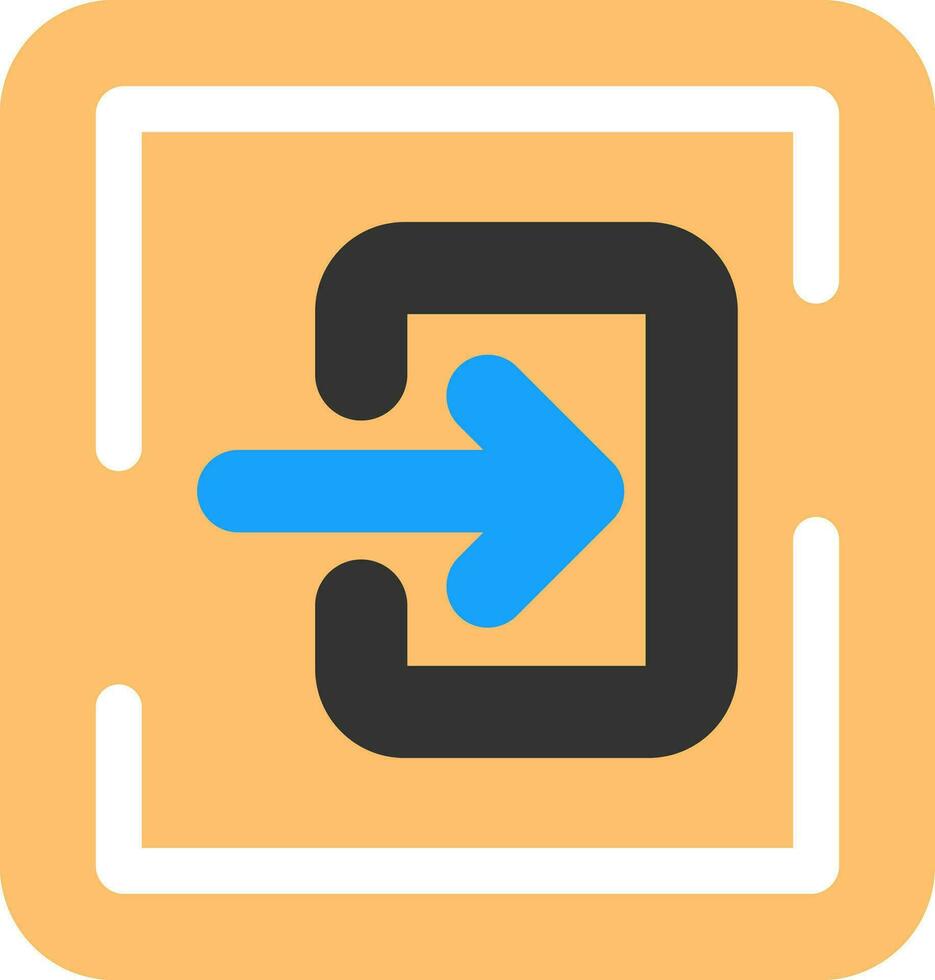 Log In Vector Icon Design