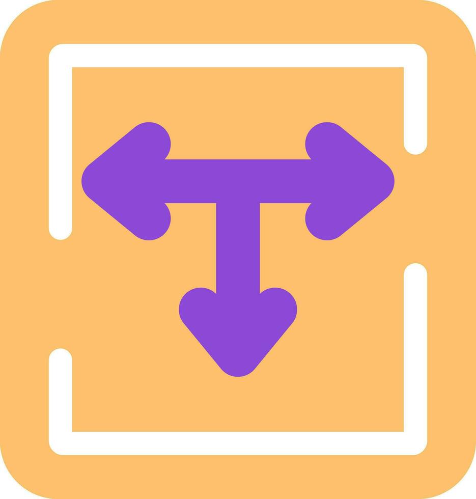 T Junction Vector Icon Design