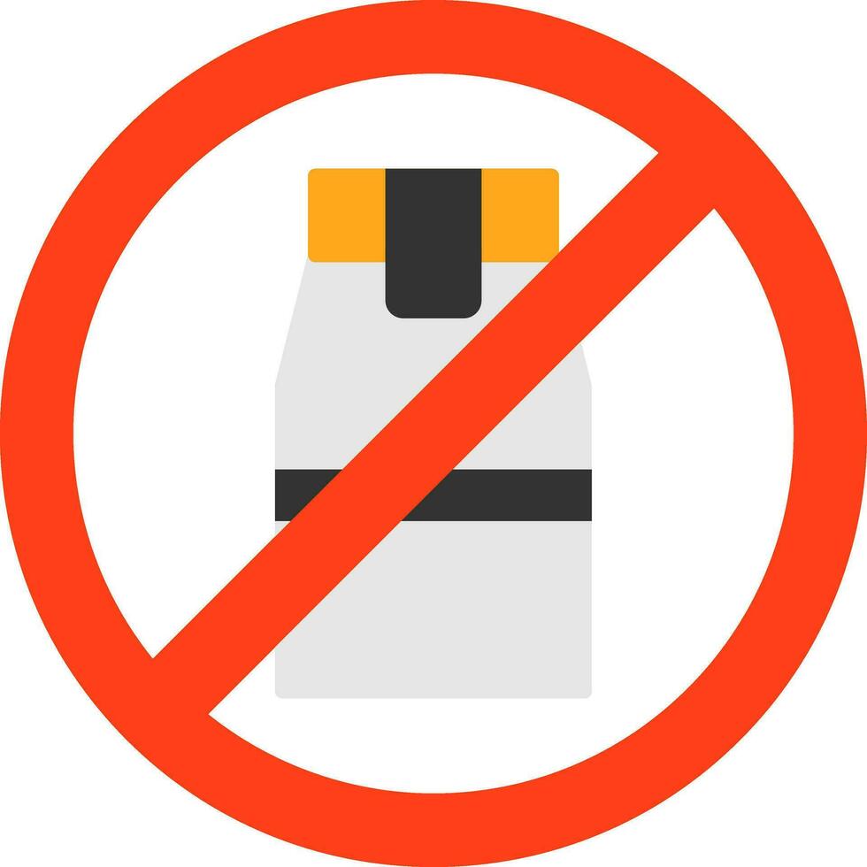 No Milk Vector Icon Design