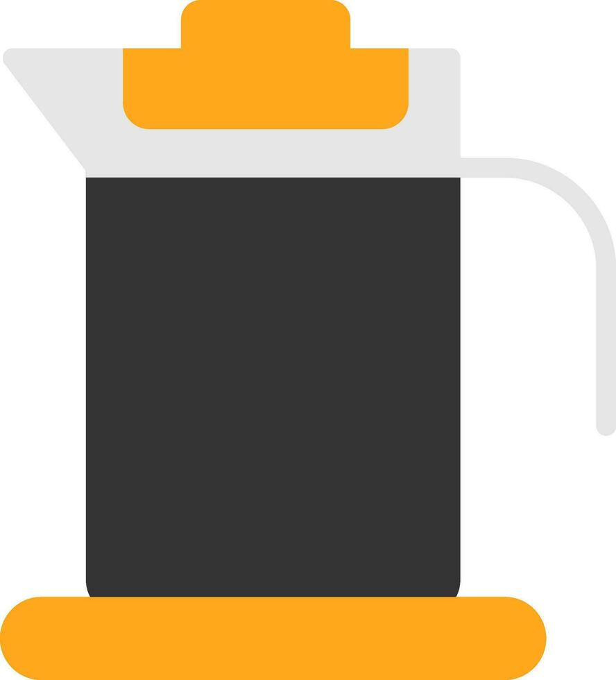 French Press Vector Icon Design