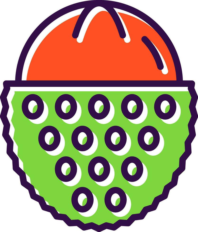 lychee vector icono diseño