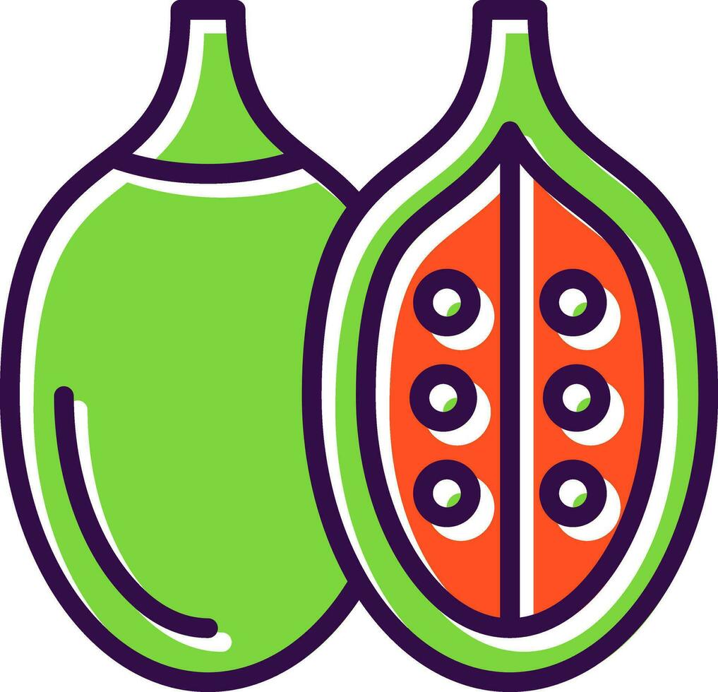 Tamarillo Vector Icon Design