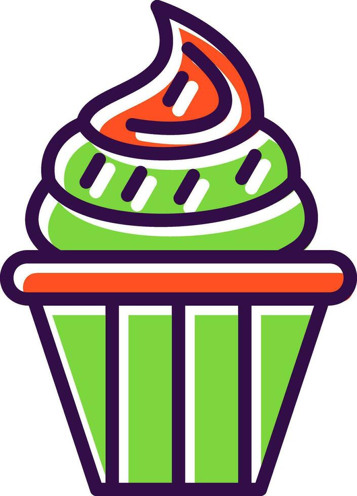 Cupcake Vector Icon Design