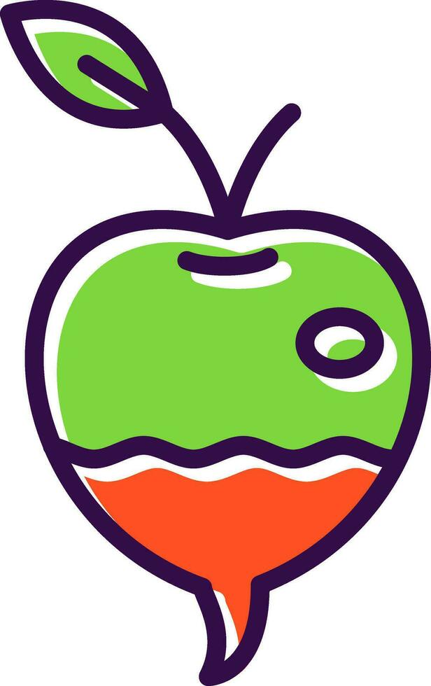 Turnip Vector Icon Design