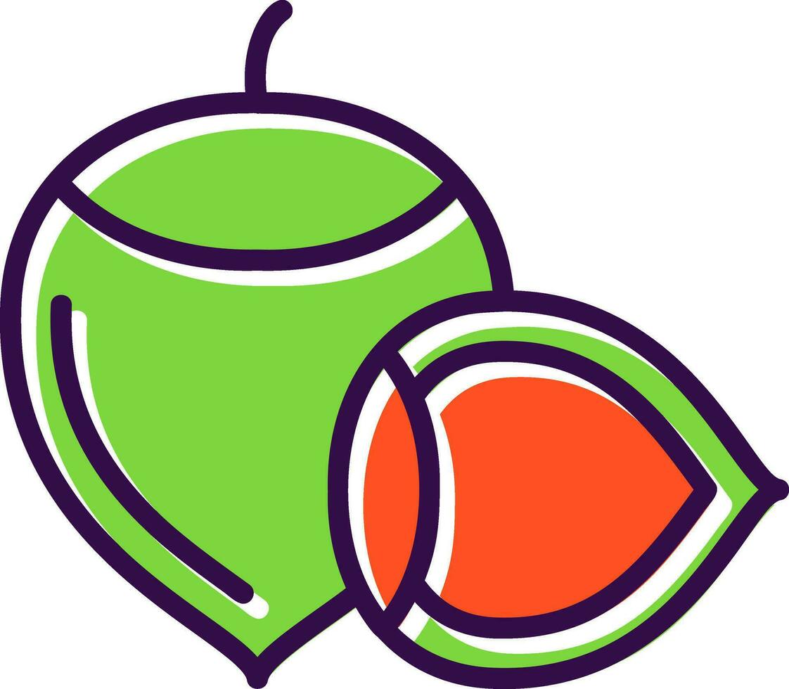 Hazelnut Vector Icon Design