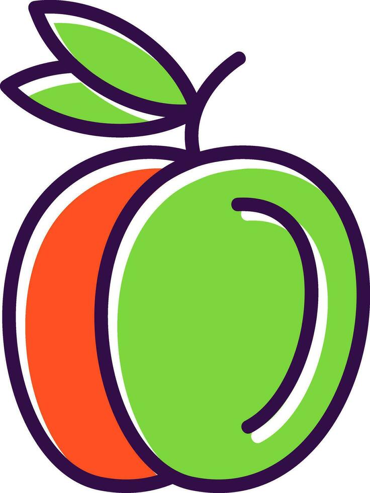 Peach Vector Icon Design