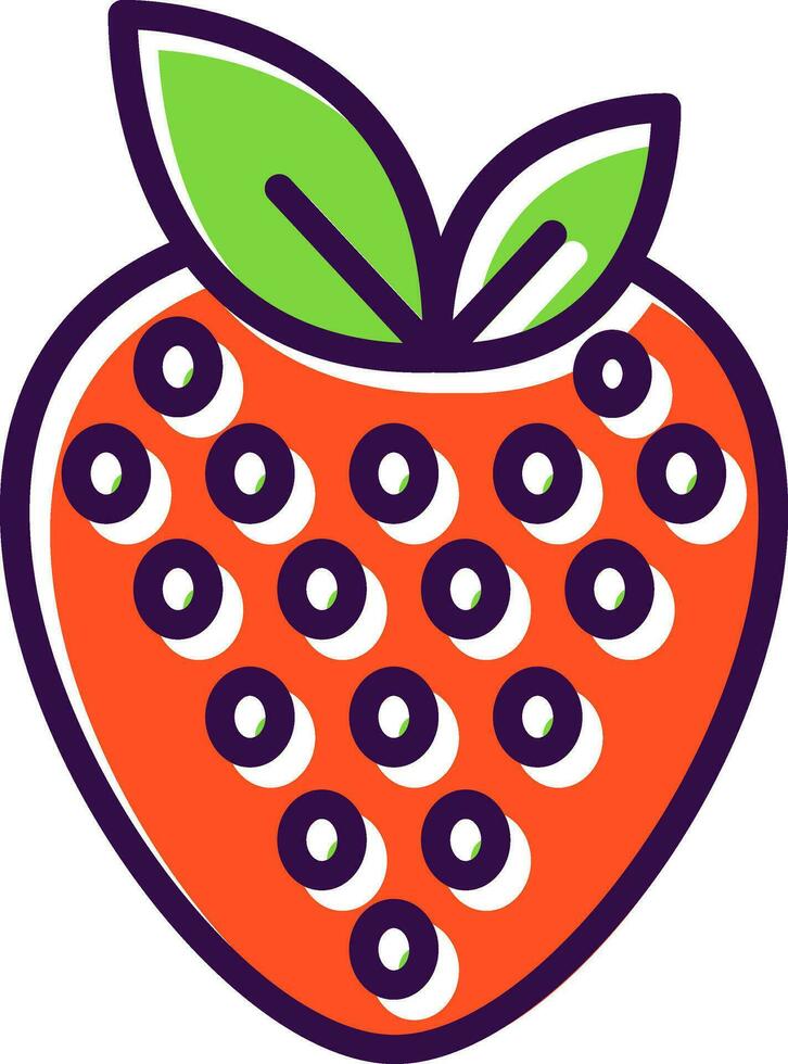 Strawberry Vector Icon Design