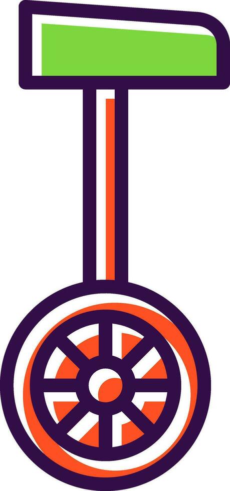 Unicycle  Vector Icon Design