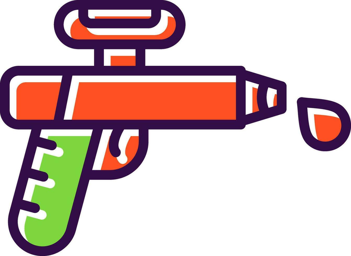 agua pistola vector icono diseño