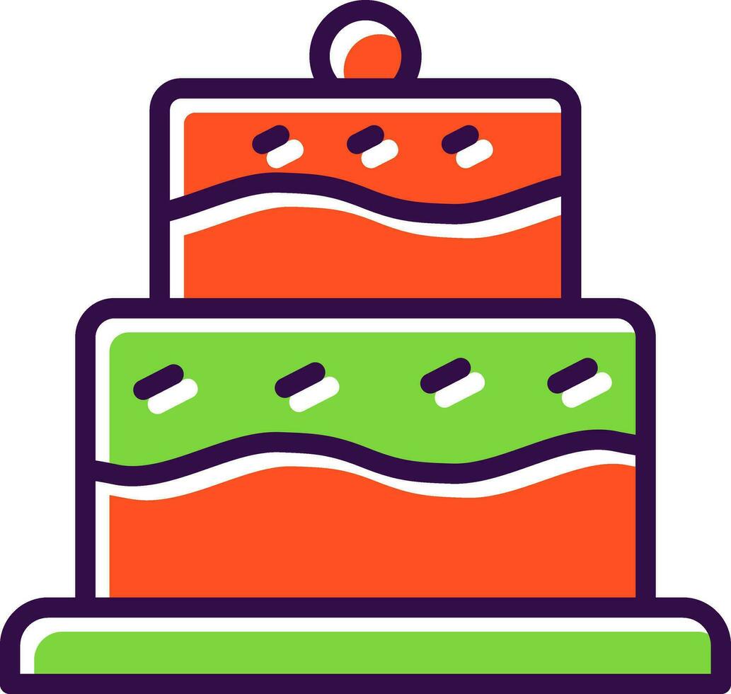 Birthday Cake  Vector Icon Design
