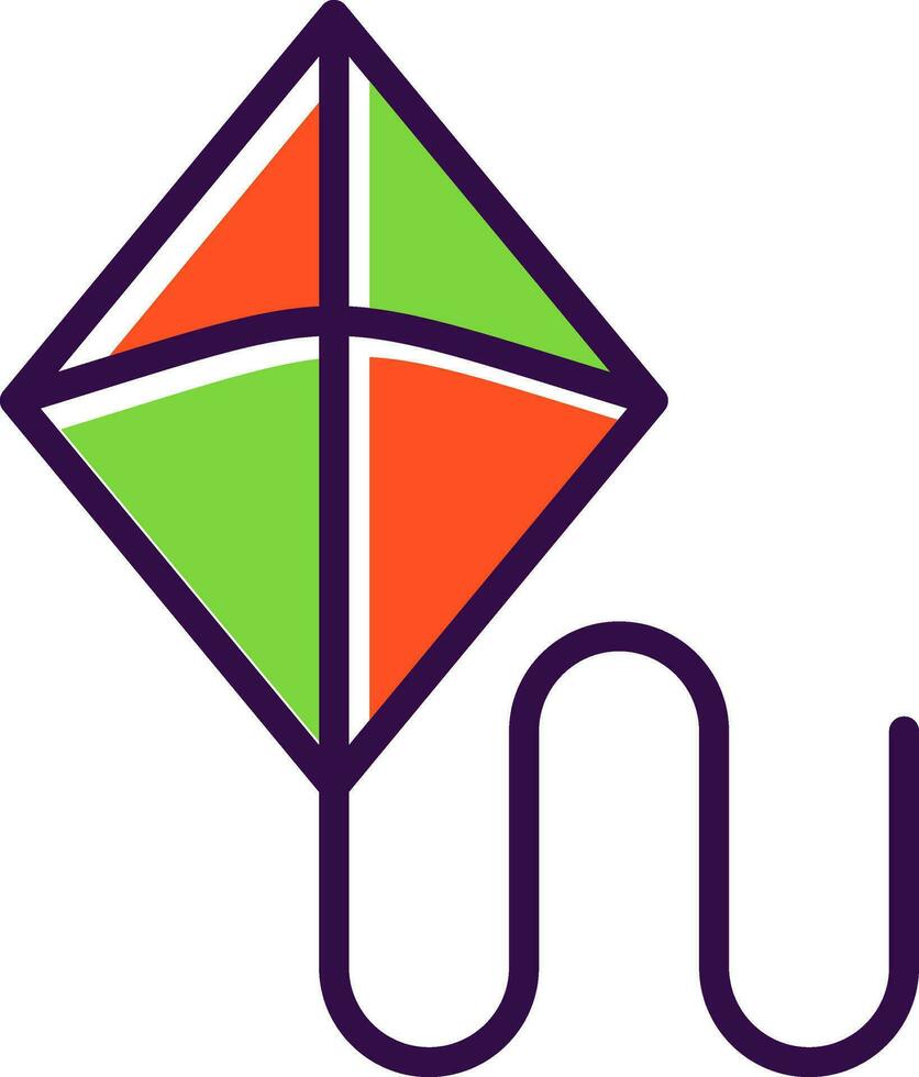 Kite  Vector Icon Design