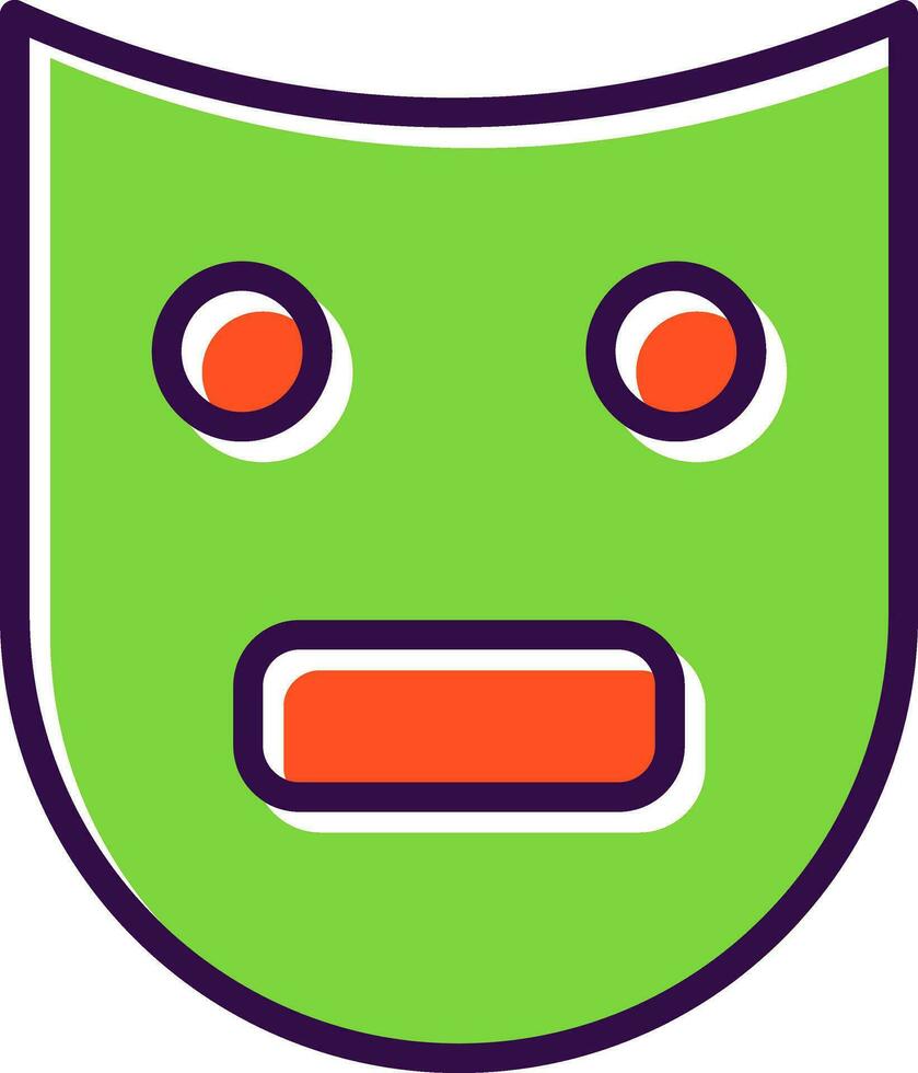 Theatre Mask  Vector Icon Design