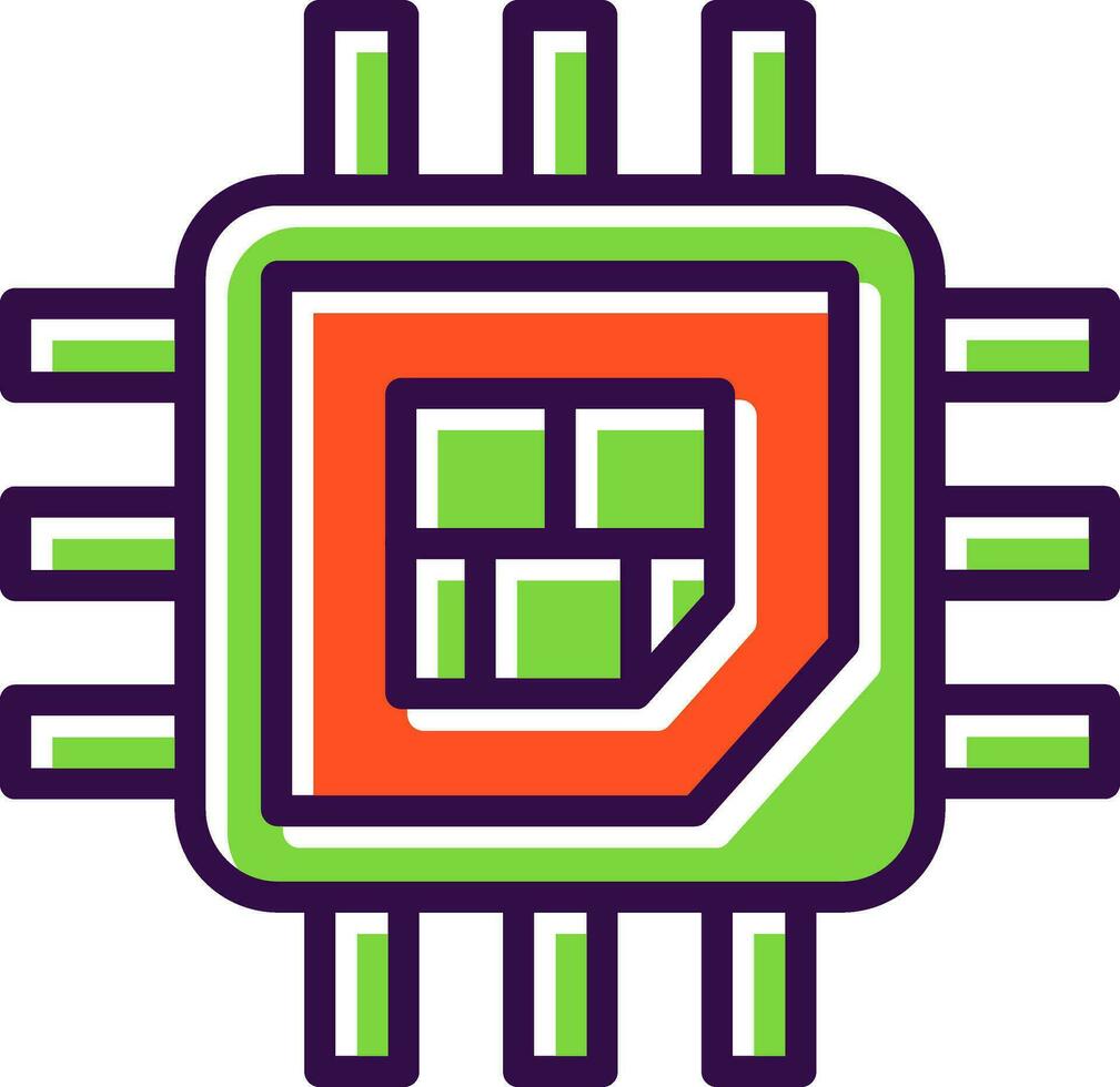 Processor  Vector Icon Design