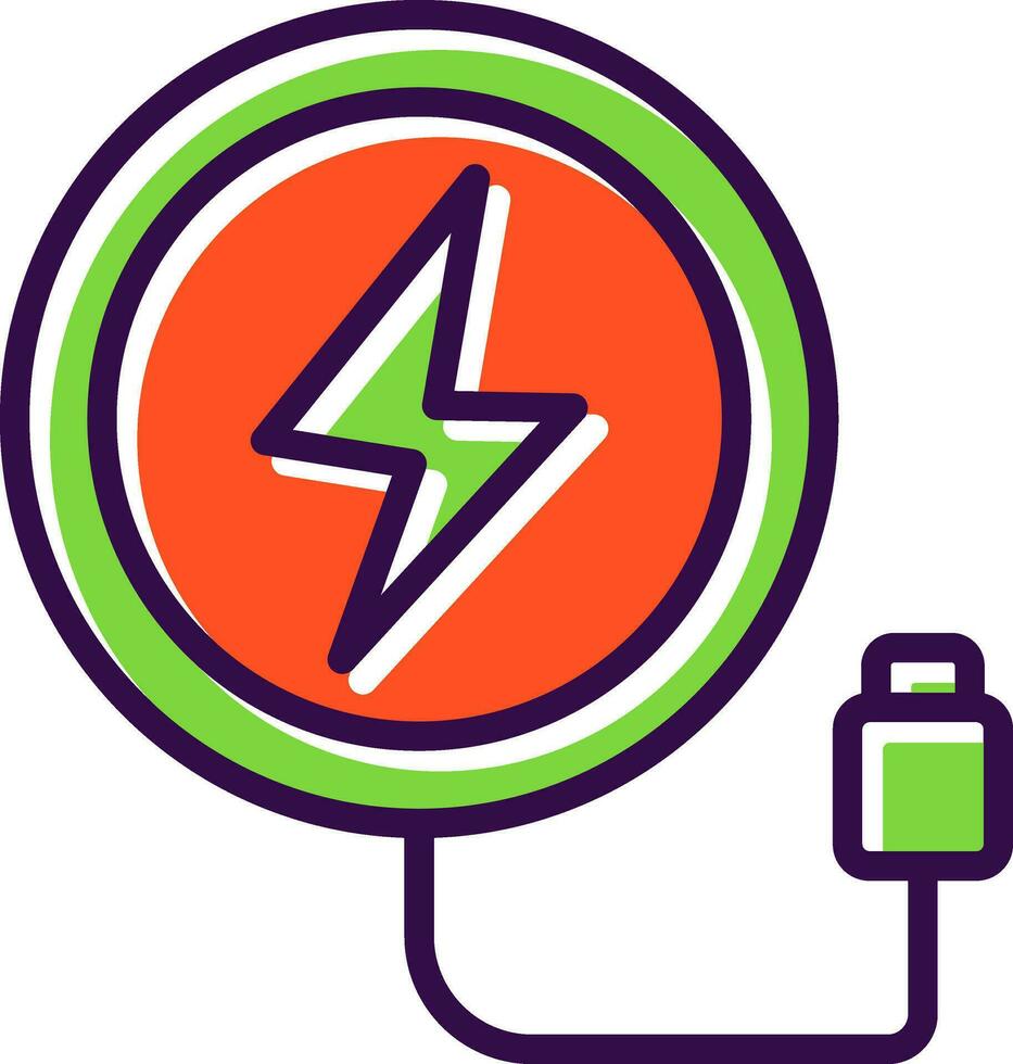Wireless Charger  Vector Icon Design