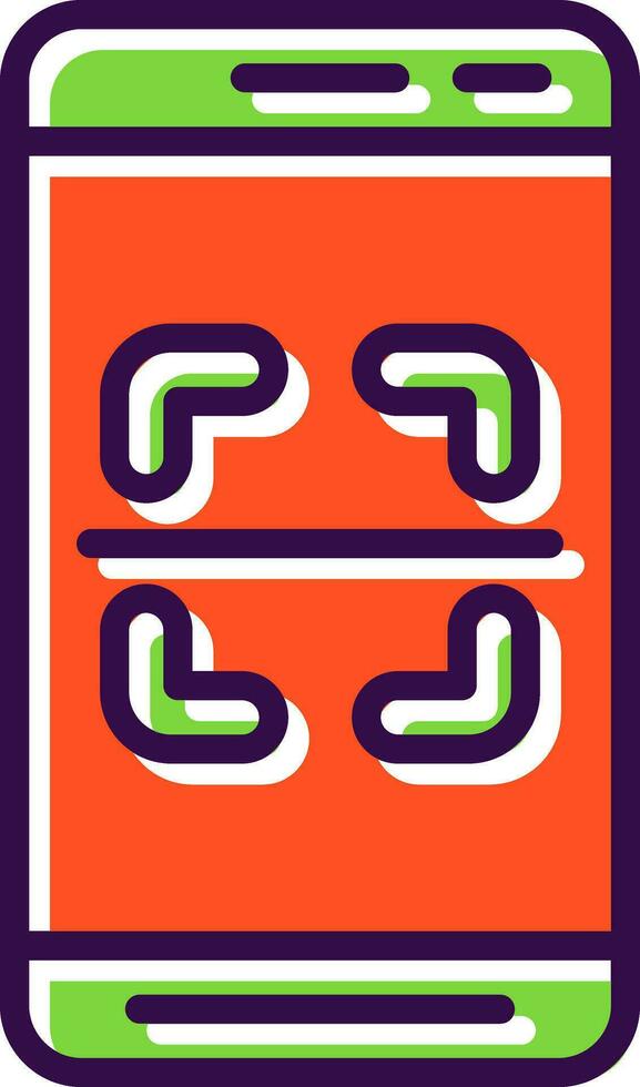 Mobile Scanner  Vector Icon Design