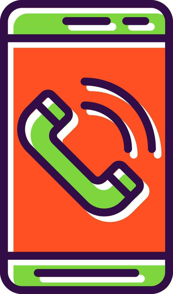 Mobile Call  Vector Icon Design