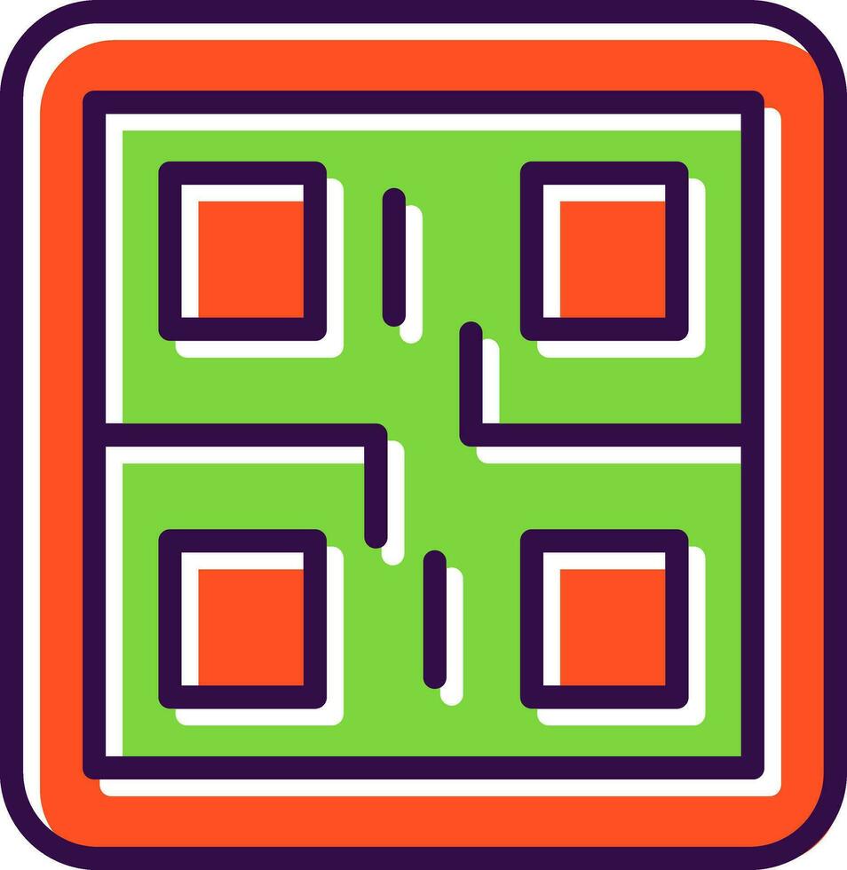 qr código vector icono diseño