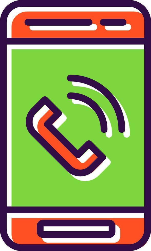 Phone Call  Vector Icon Design