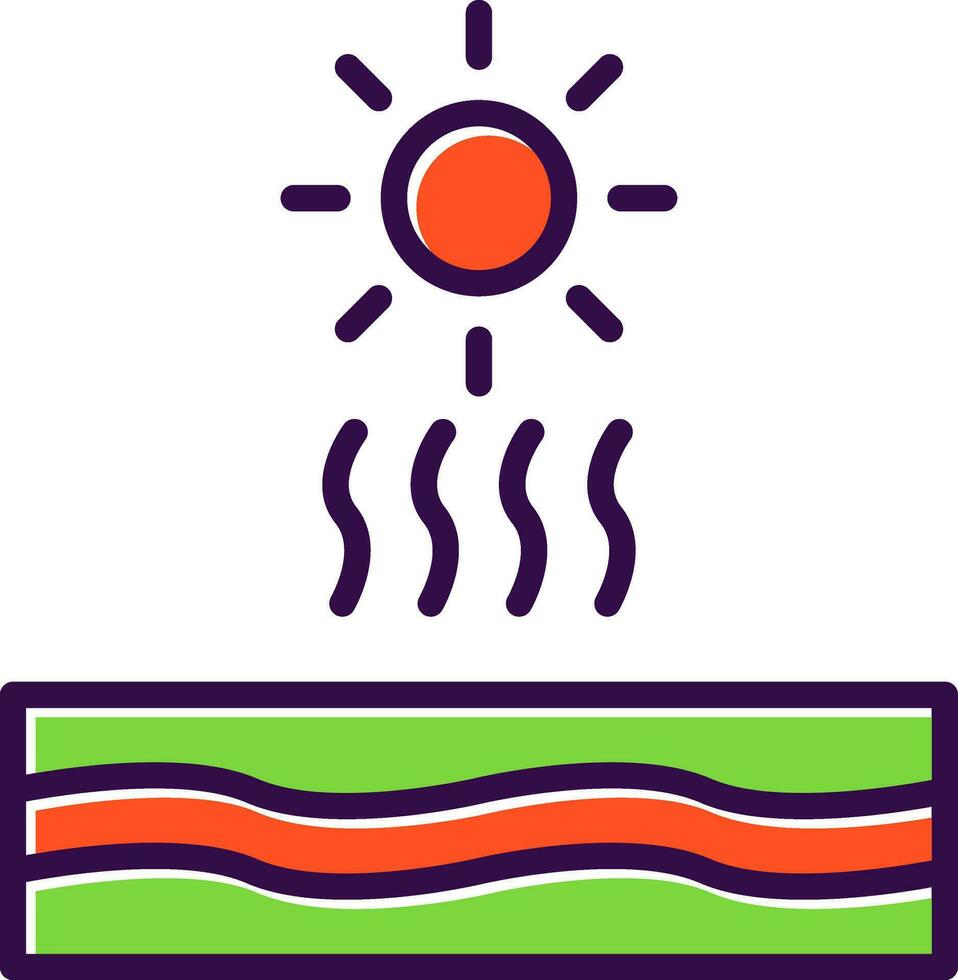 diseño de icono de vector de sol