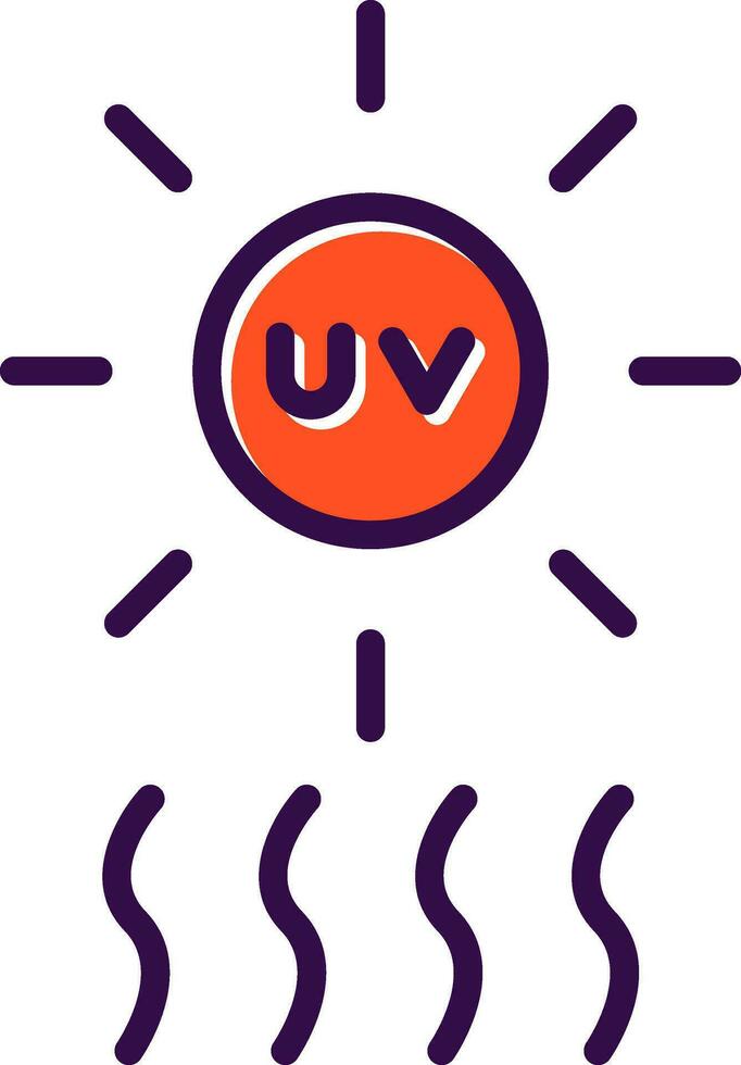 uv vector icono diseño