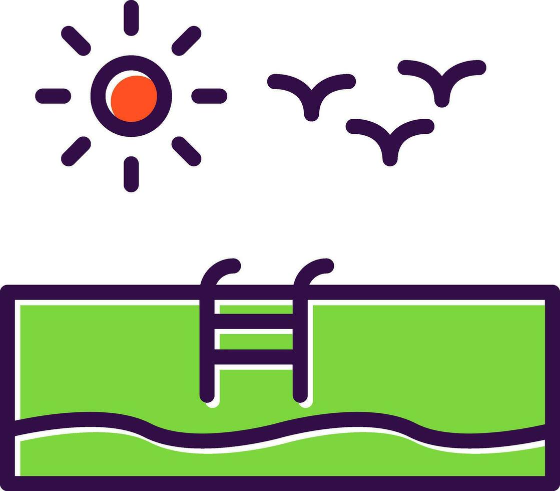 Swimming Pool  Vector Icon Design