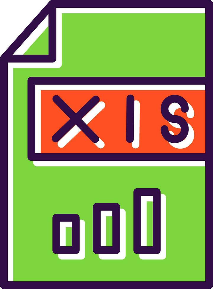 xls vector icono diseño