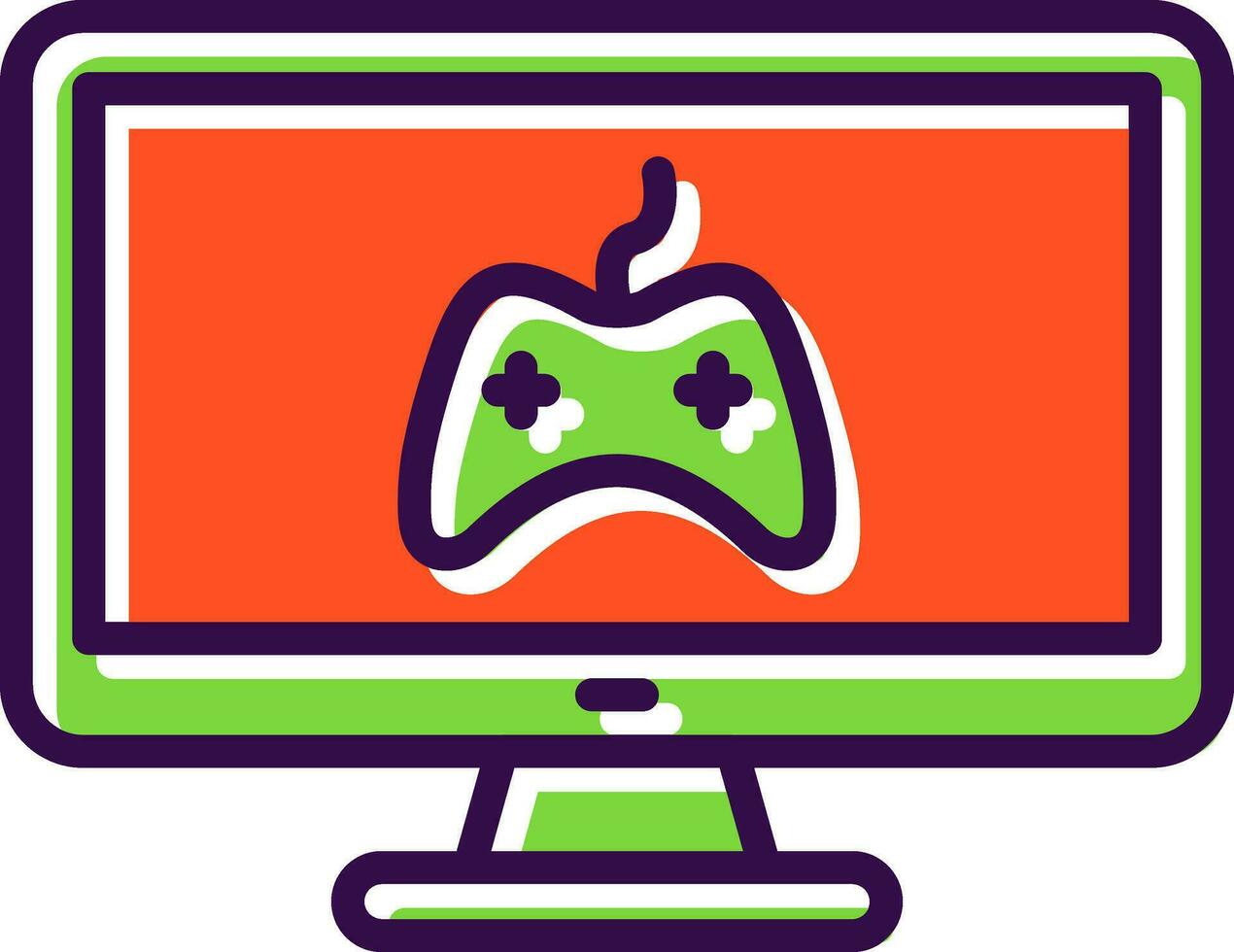 Online Game  Vector Icon Design