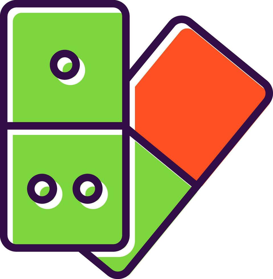 Domino  Vector Icon Design