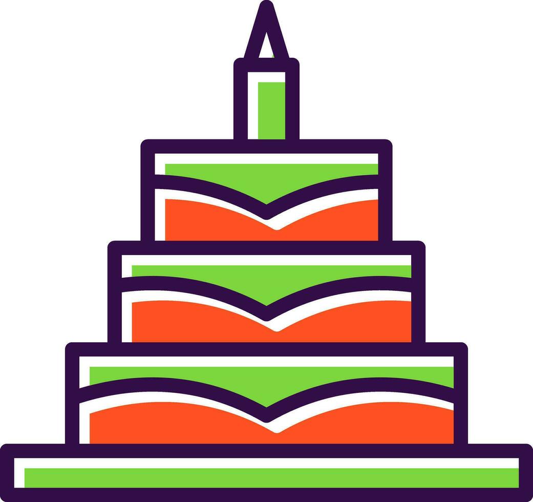 Birthday Cake  Vector Icon Design