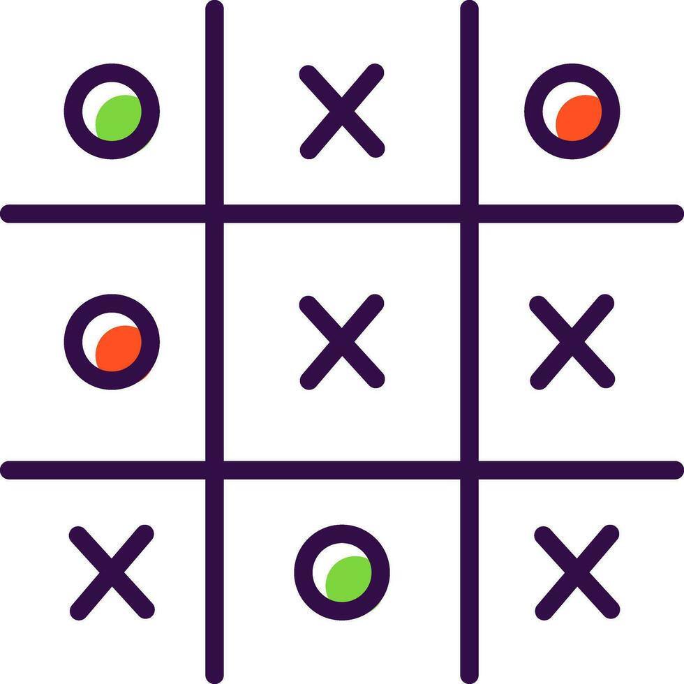 Tic Tac Toe  Vector Icon Design