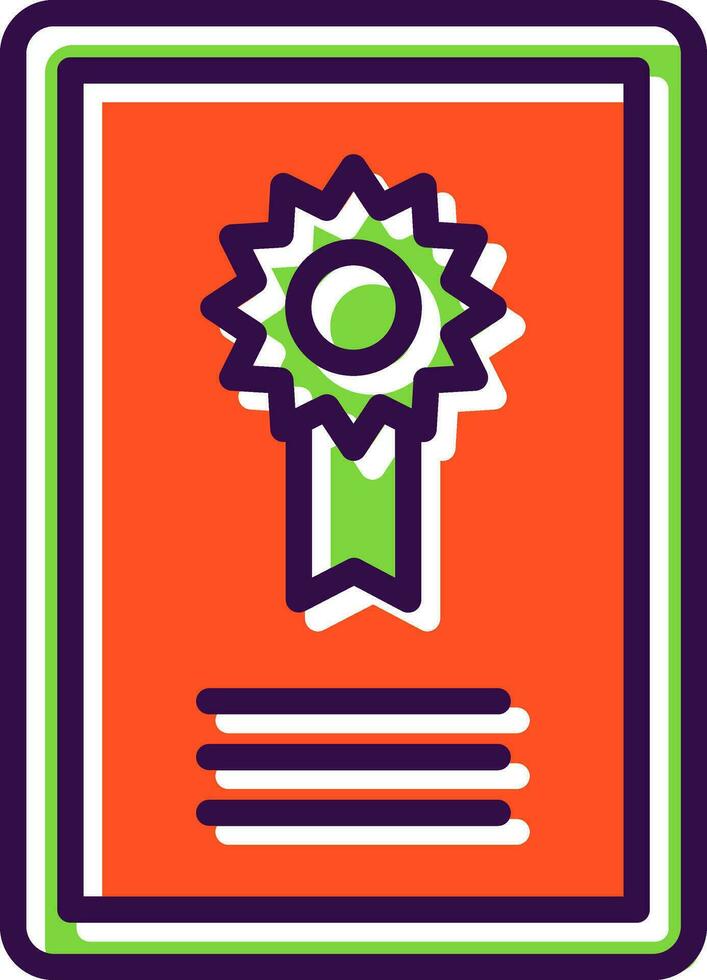 certificado vector icono diseño