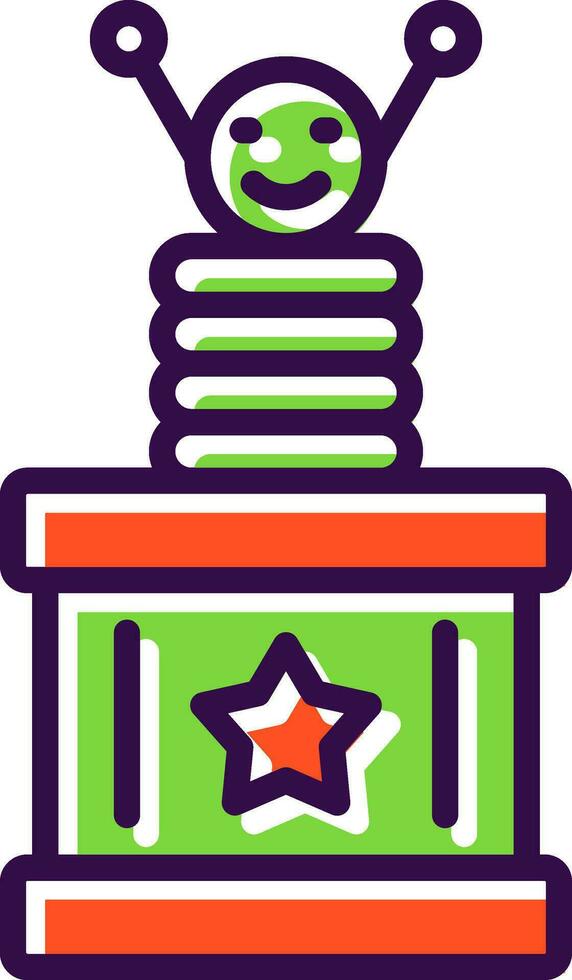 Surprise Box  Vector Icon Design