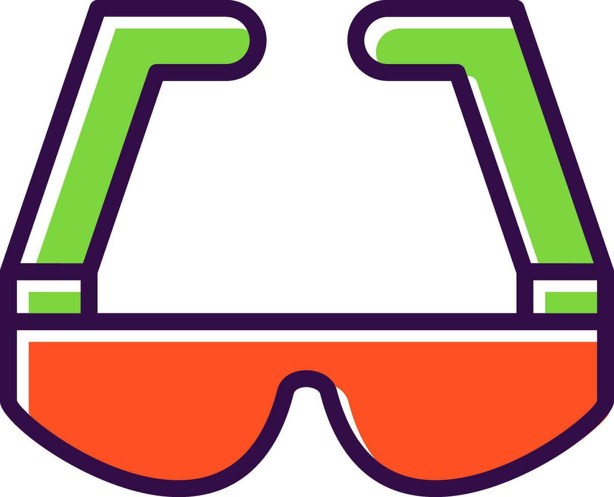 Safety Glasses  Vector Icon Design