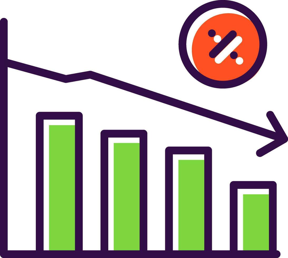 Recession Vector Icon Design