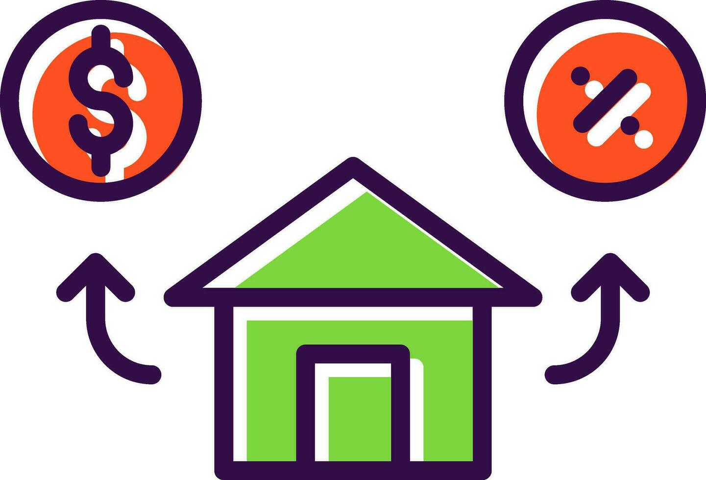 Mortgage Vector Icon Design