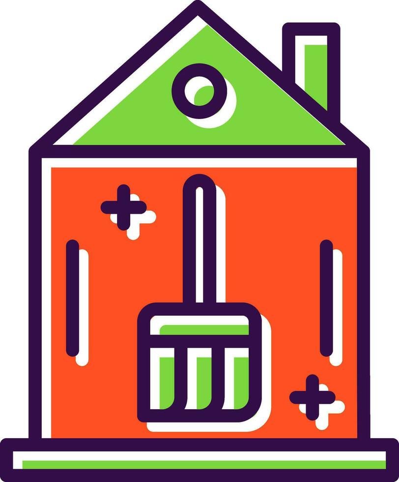 House Cleaning Vector Icon Design