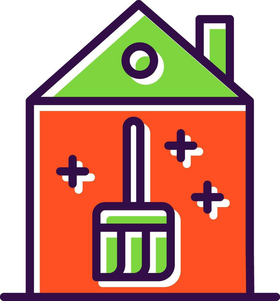 House Cleaning Vector Icon Design